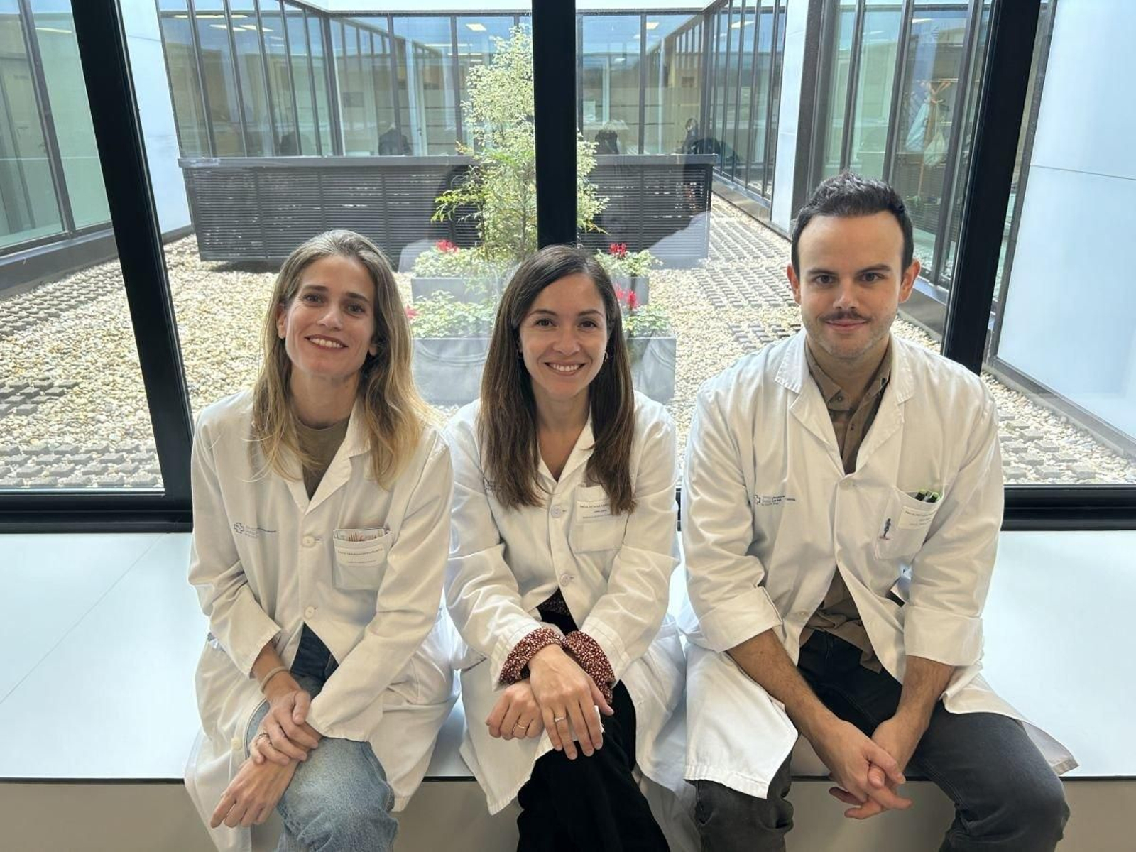 Sabela López, Sheila Almuster y Miguel Perez.