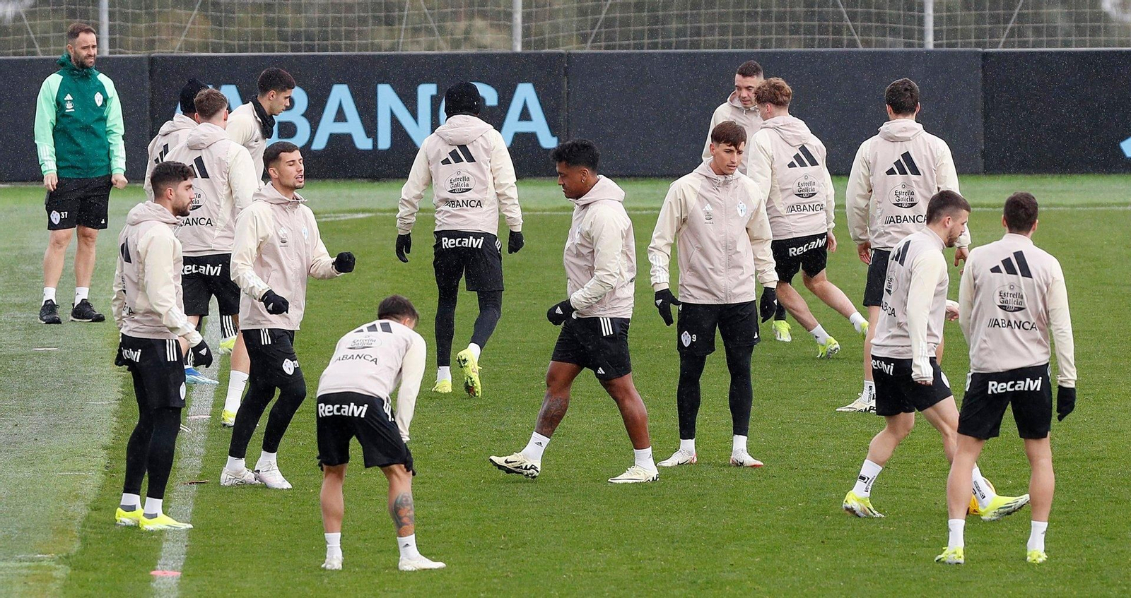 El Celta entrena en Mos.