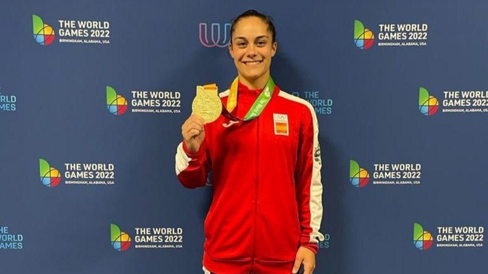 Melania Rodríguez obtuvo en 2022 el oro en los World Games en la modalidad de doble mini trampolín.