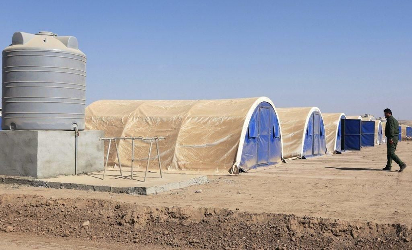 Campo de refugiados en la ciudad Khazir, creado para recibir los habitantes que huían de Mosul.