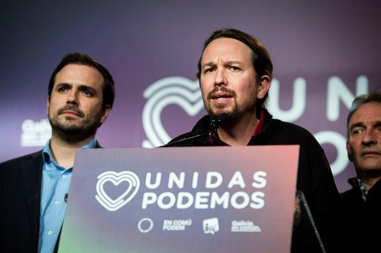 El secretario general de Unidas Podemos, Pablo Iglesias