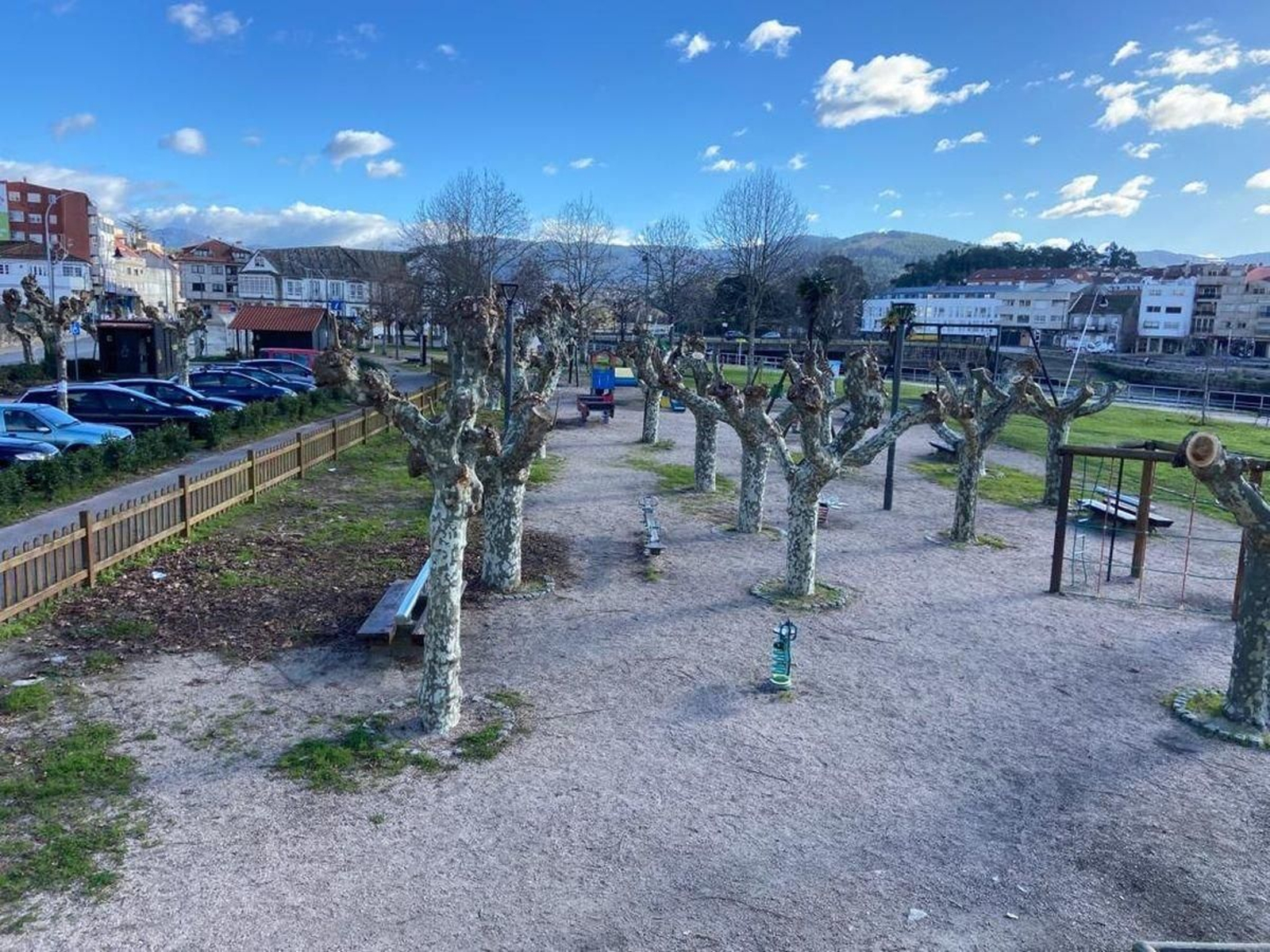 La Alameda de A Ramallosa es uno de los puntos neurálgicos del municipio.