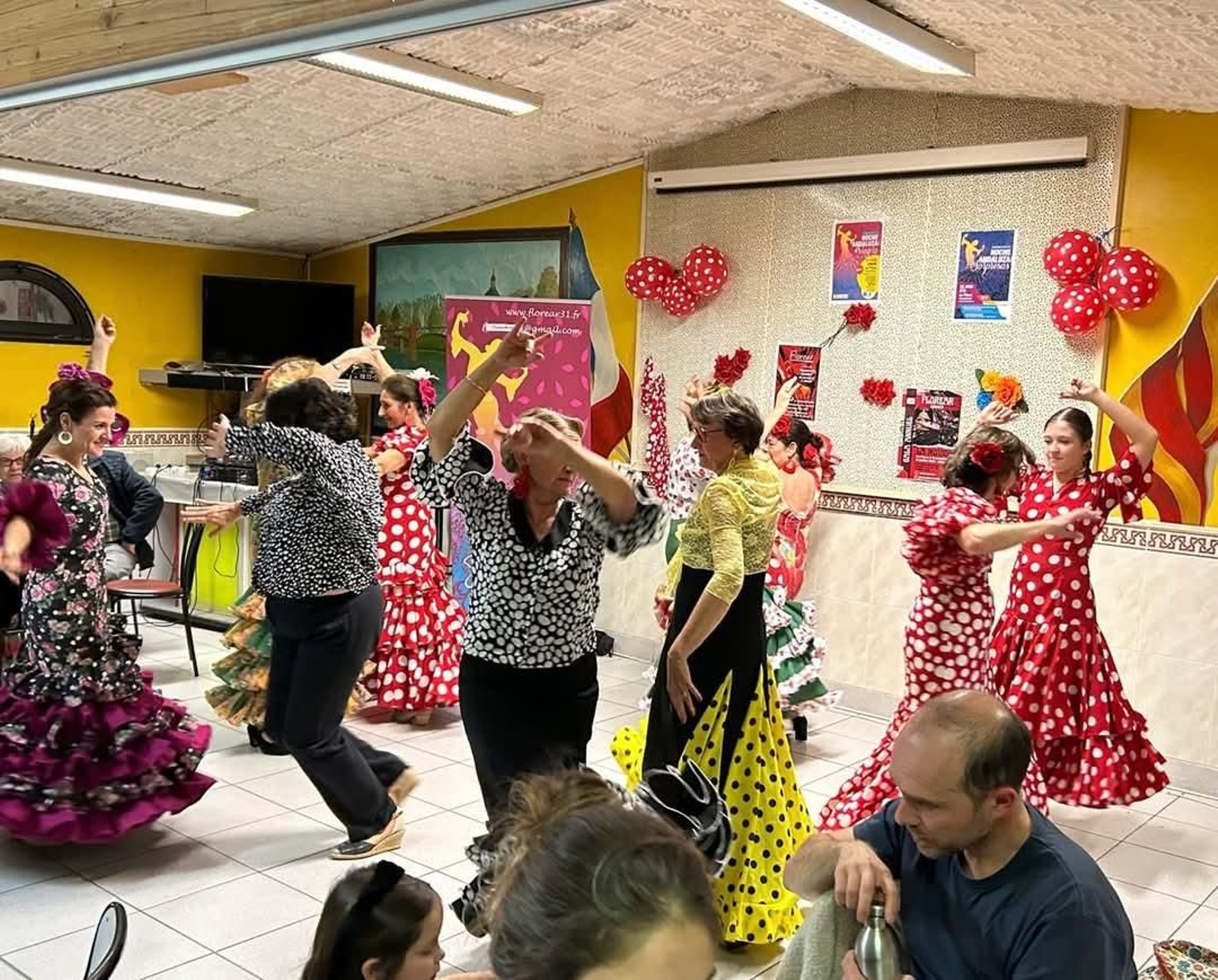El grupo flamenco Florear durante su actuación en La Casa de España.