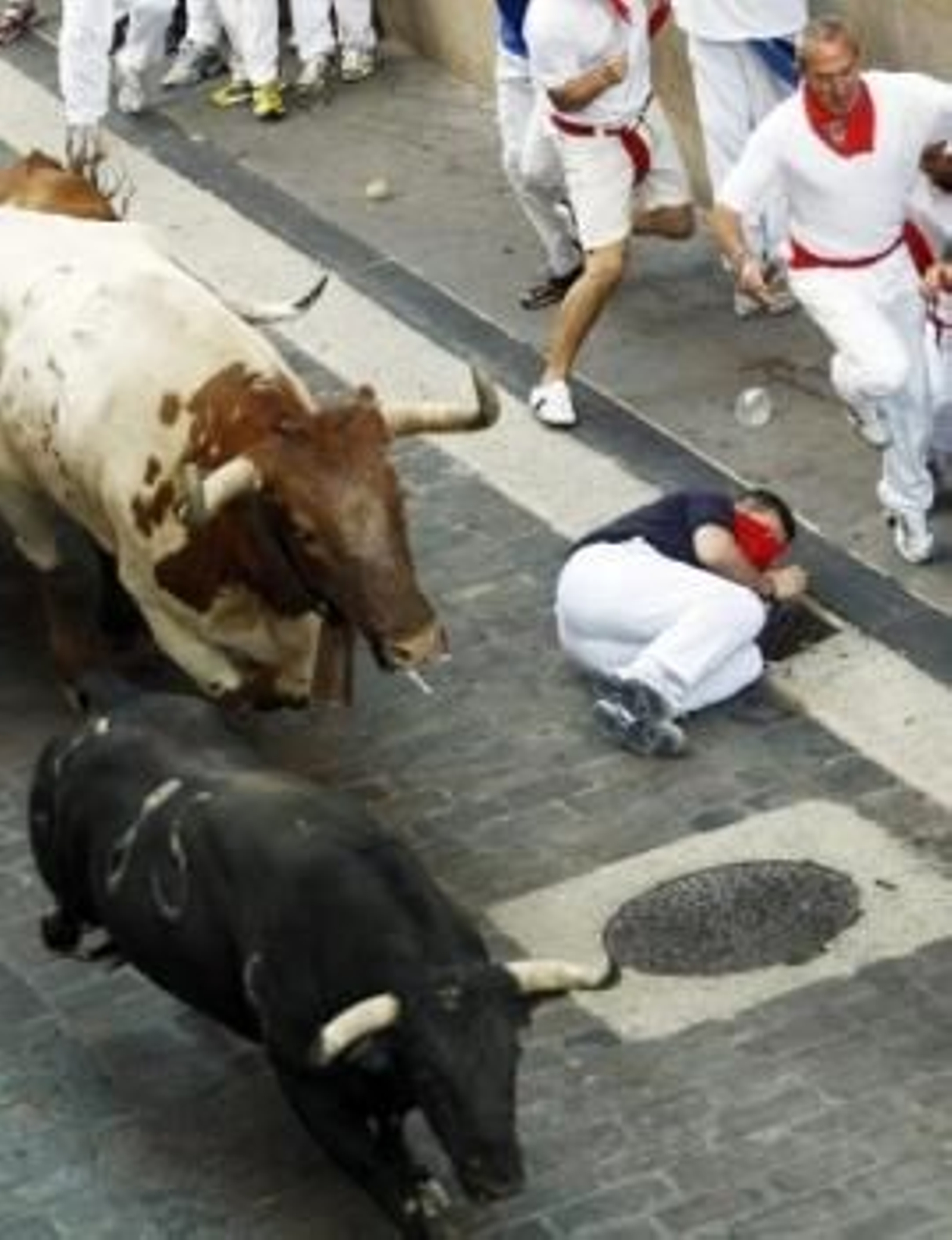 Un momento del último encierro del 2009.