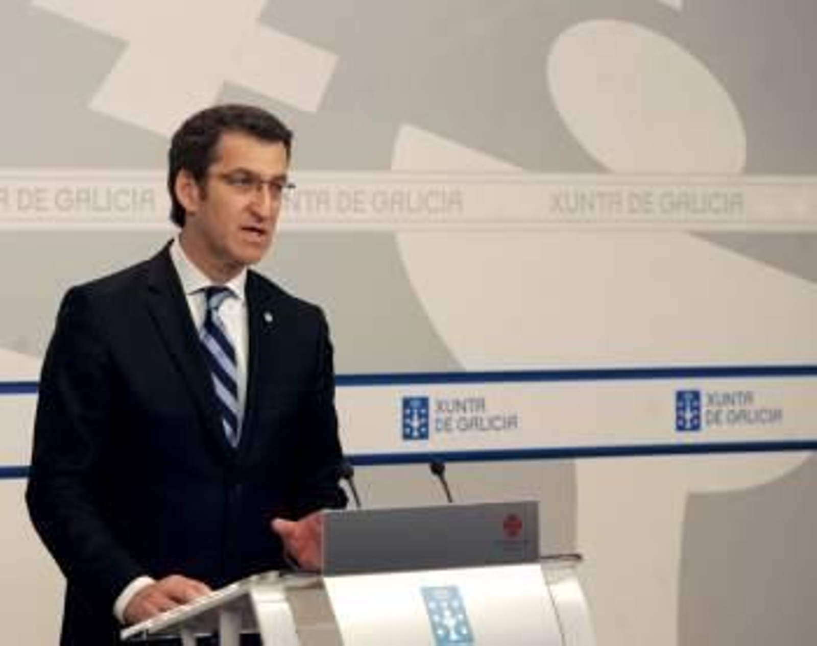 Alberto Núñez, durante la rueda de prensa.