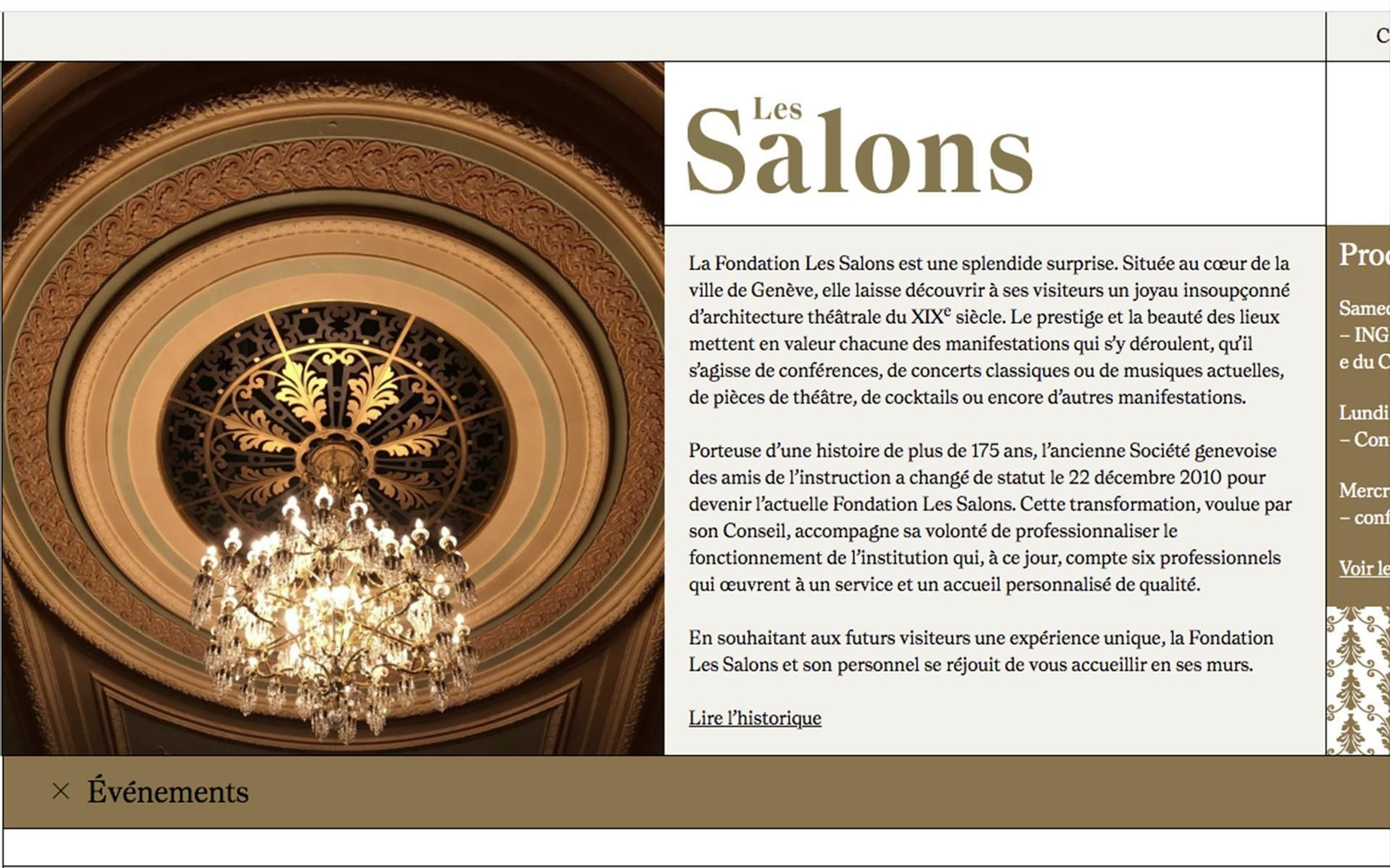 Suiza Ginebra Les Salons