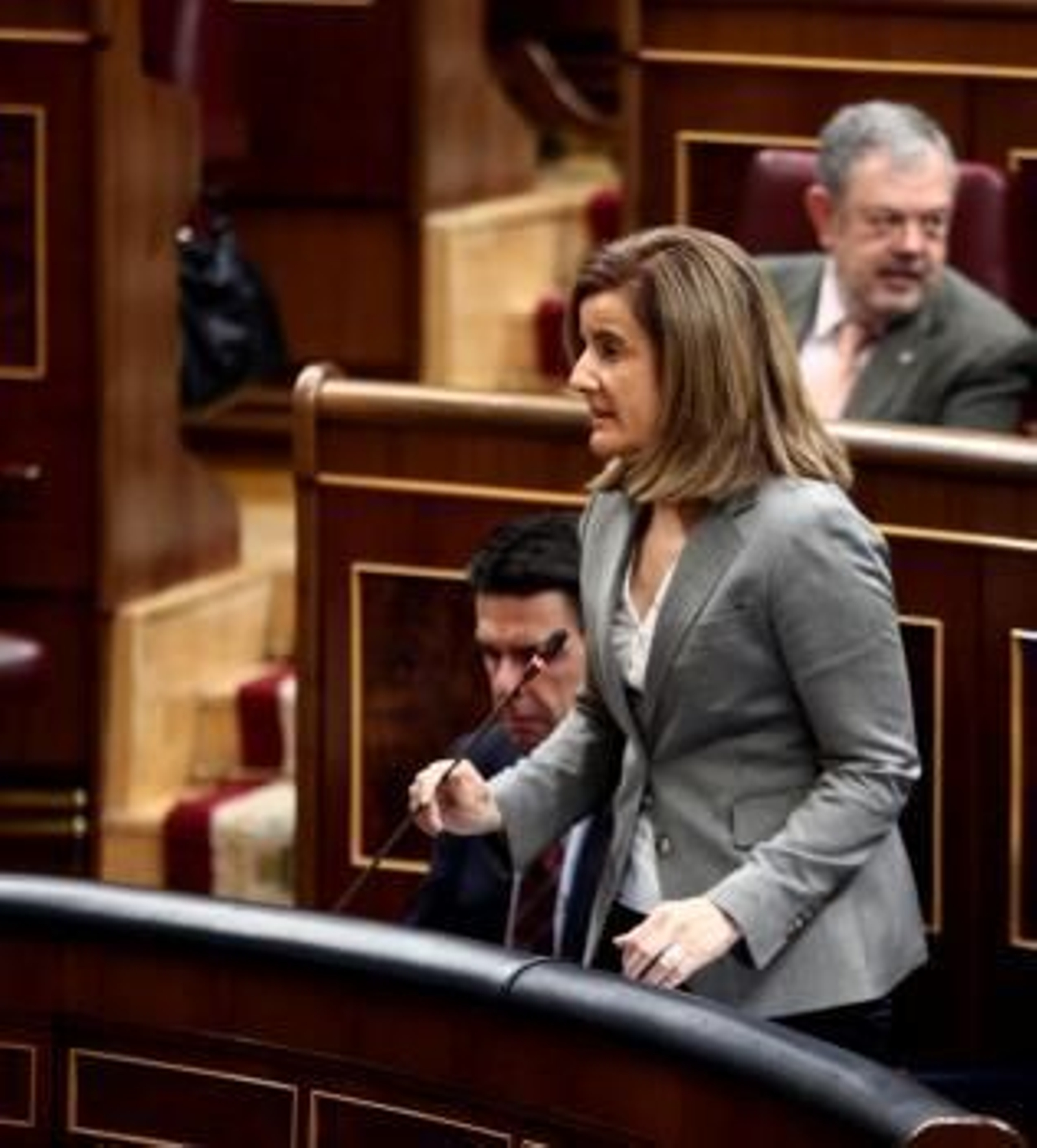Fátima Báñez en el Congreso.