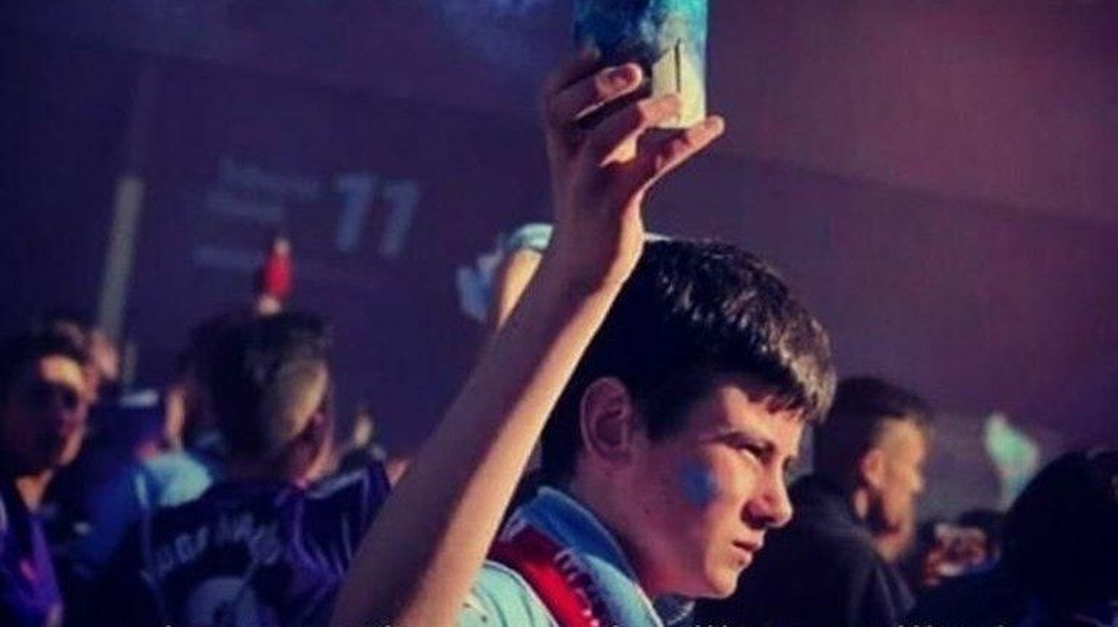 El cartel distribuido por los peñistas con una imagen de Miguel.