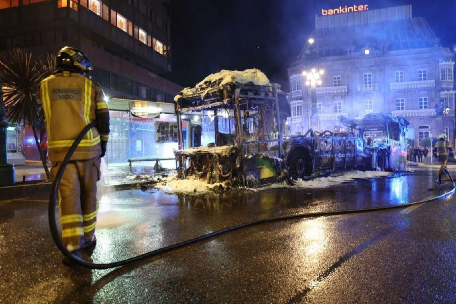 La Policía resolvió el incendio del autobús en menos de un mes.