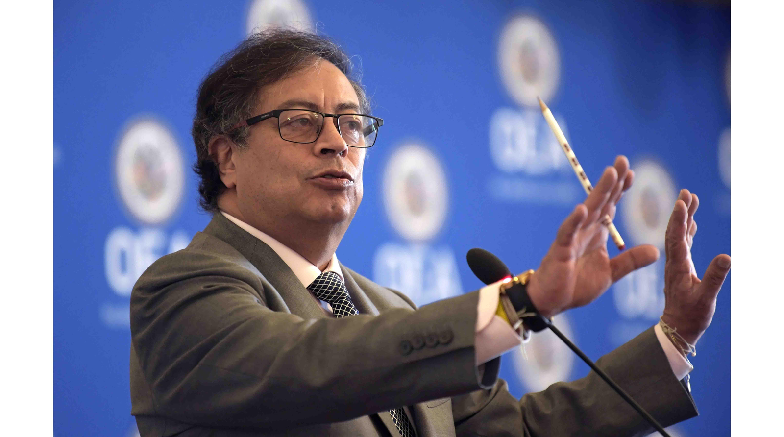 Fotografía de archivo del presidente de Colombia, Gustavo Petro. EFE/ Lenin Nolly