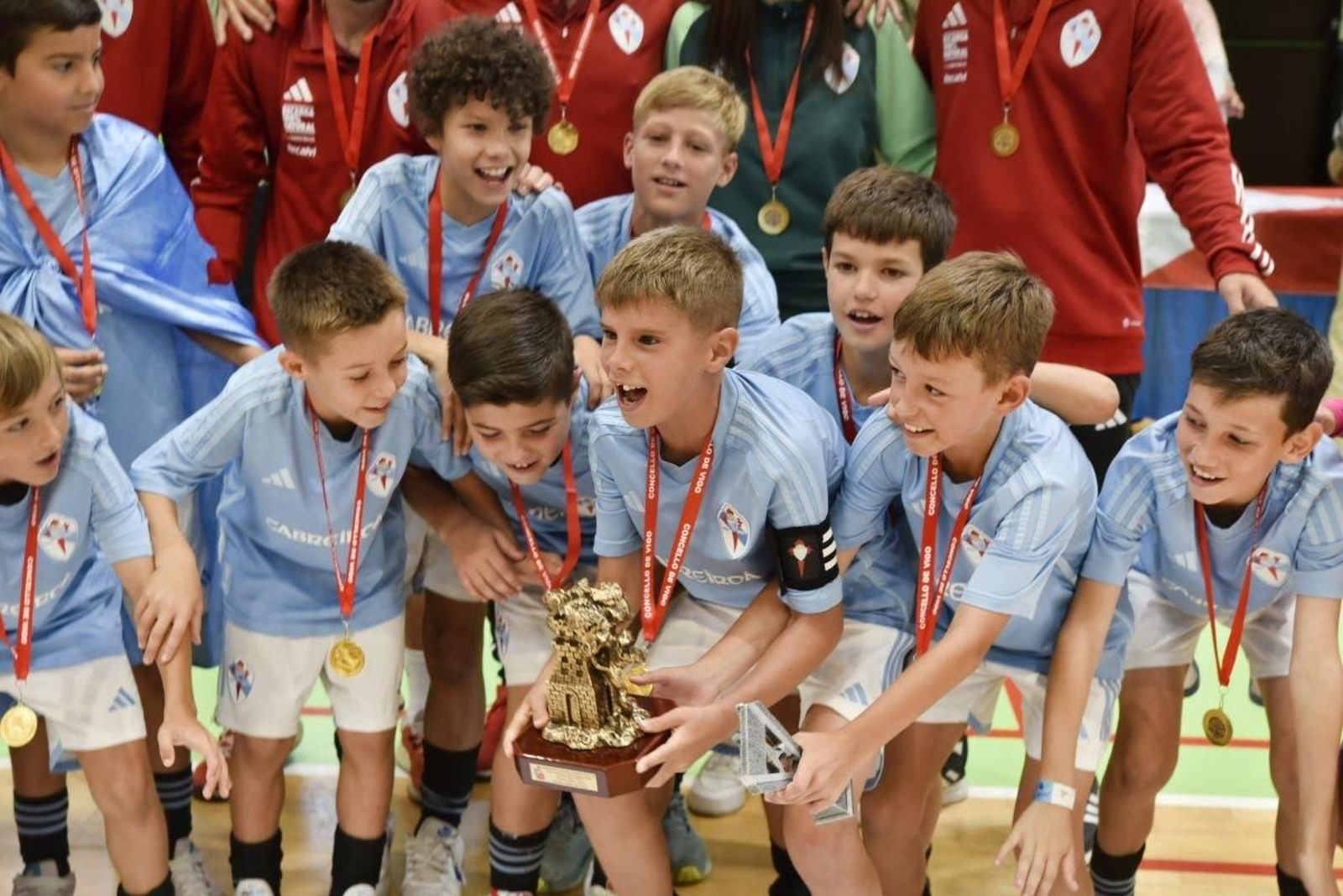 Uno de los equipos ganadores.