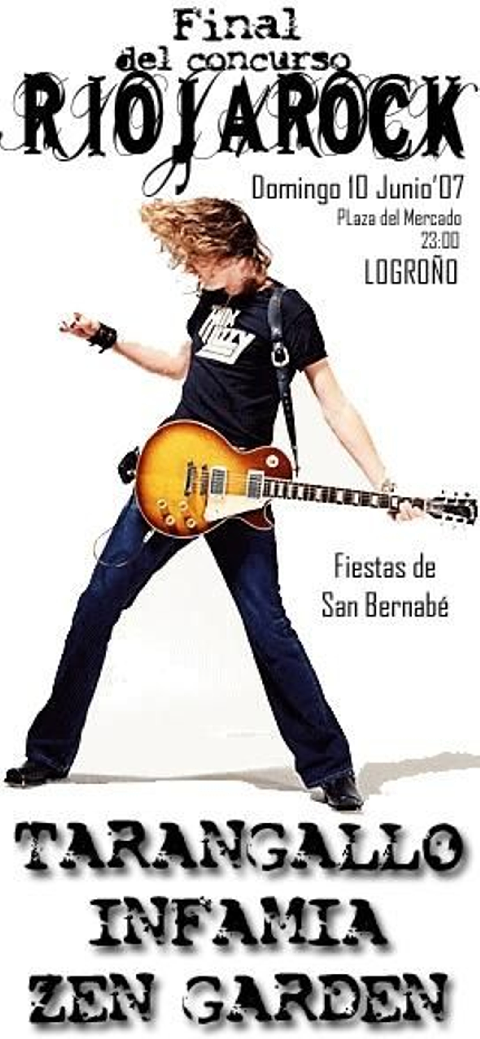 Cartel de la última edición del Rioja Rock, en Logroño.