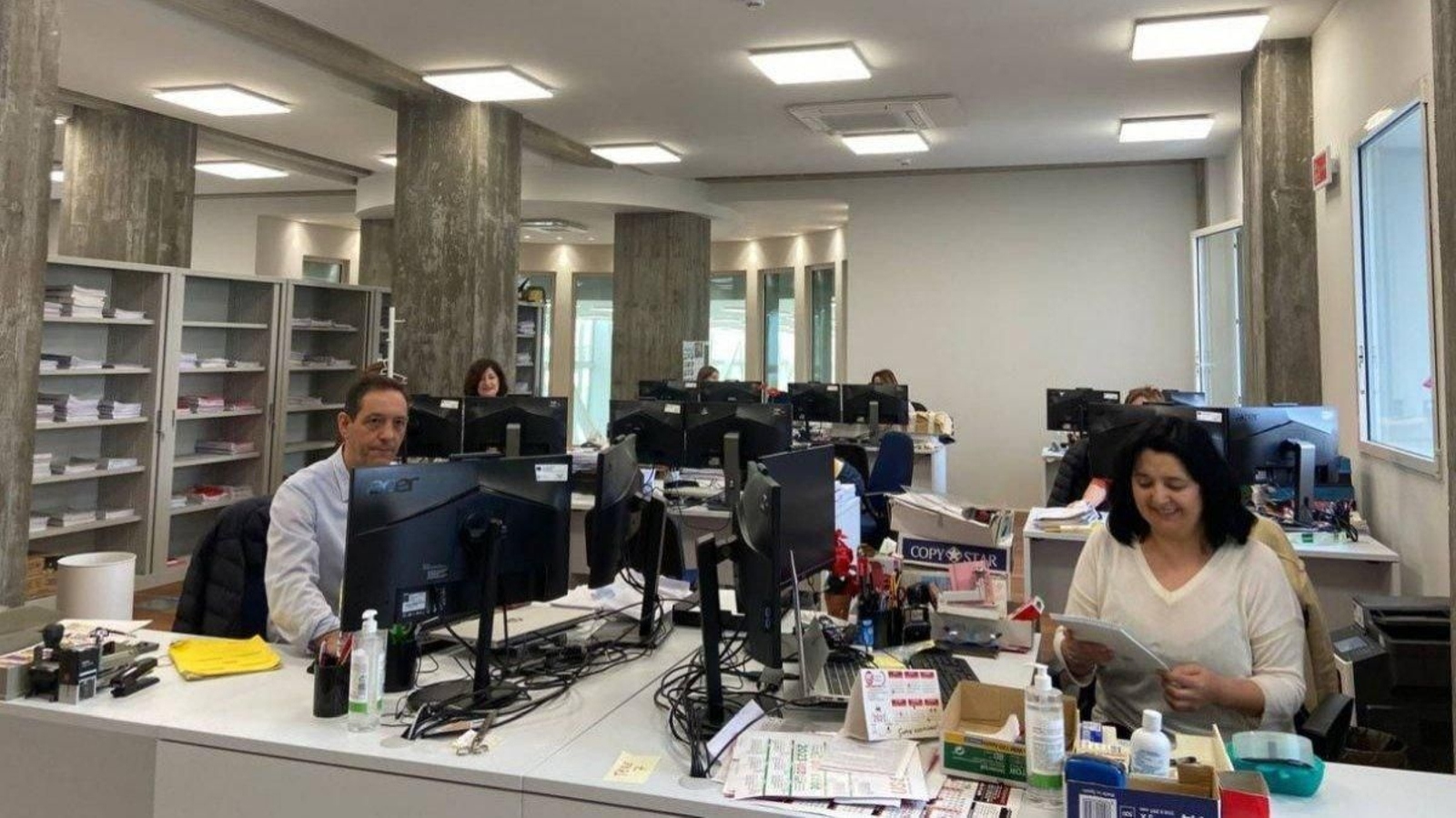 Imagen de uno de los juzgados de Instrucción de Vigo, en la Cidade da Xustiza.