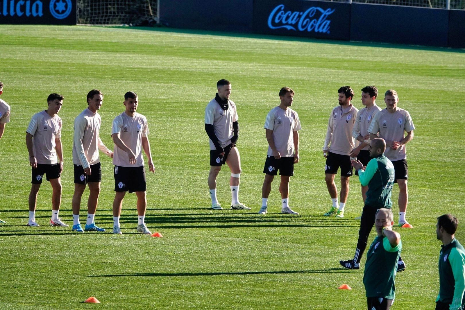 Entrenamiento Celta en Cidade deportiva en Mos.