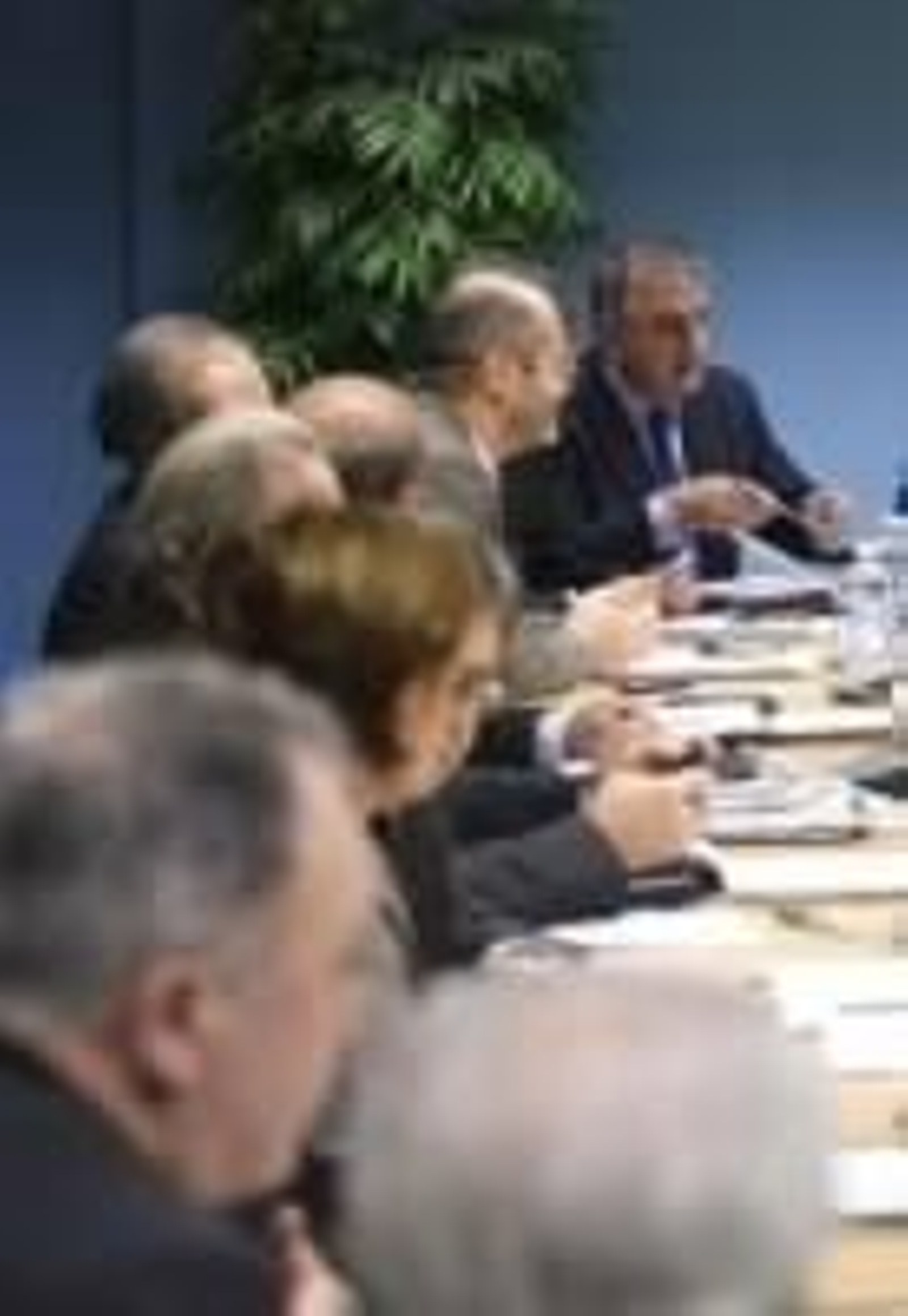 Reunión de socios de una empresa.