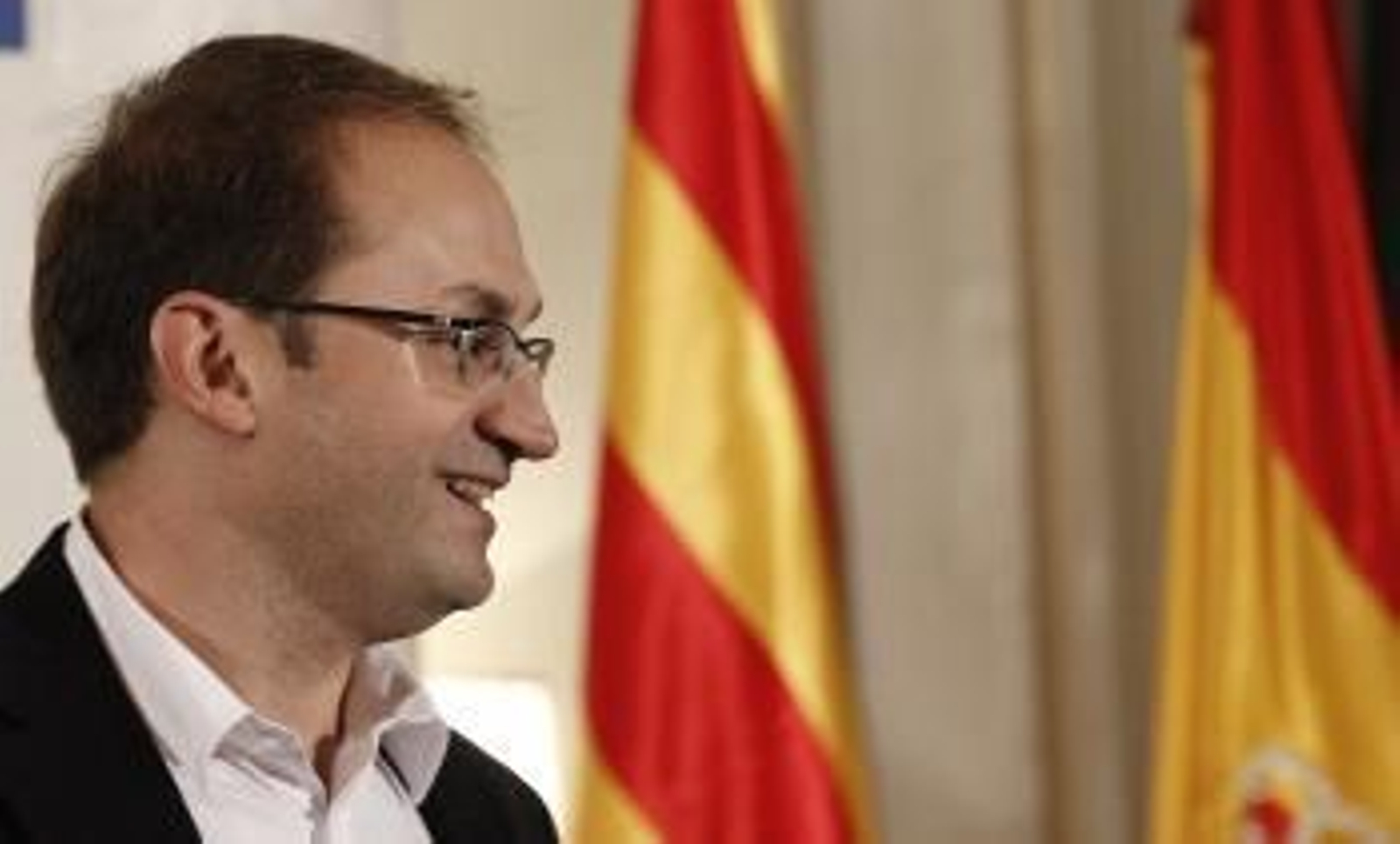 El presidente del Grupo Parlamentario de ICV-EUiA en el Parlament y candidato a la Presidencia de la Generalitat, Joan Herrera