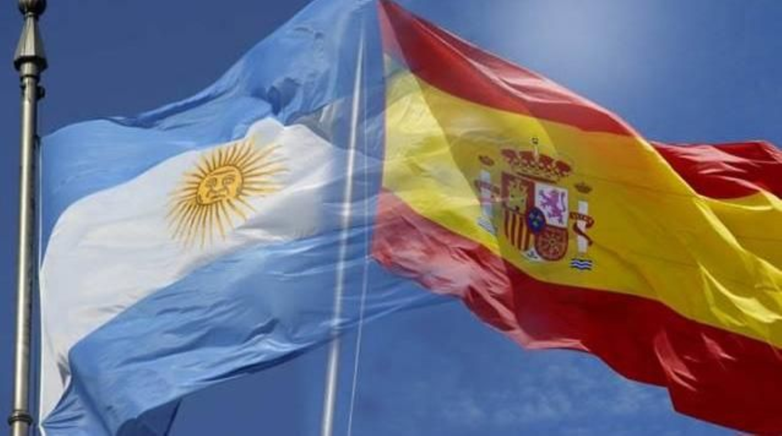 Bandera española y argentina web