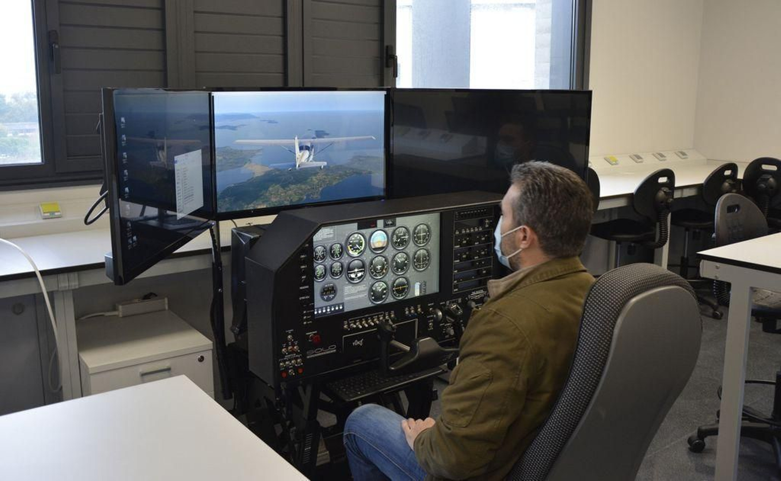 A presentación do Boeing Lab, froito da colaboración.