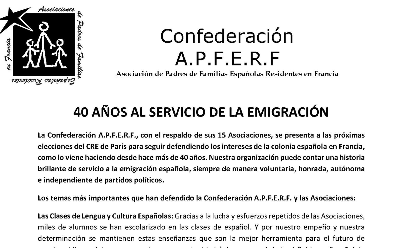 Confederación APFERF