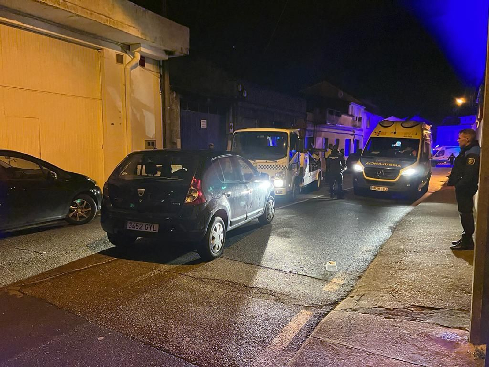 Atropello grave en la carretera do Vilar, en Vigo. // Alberte