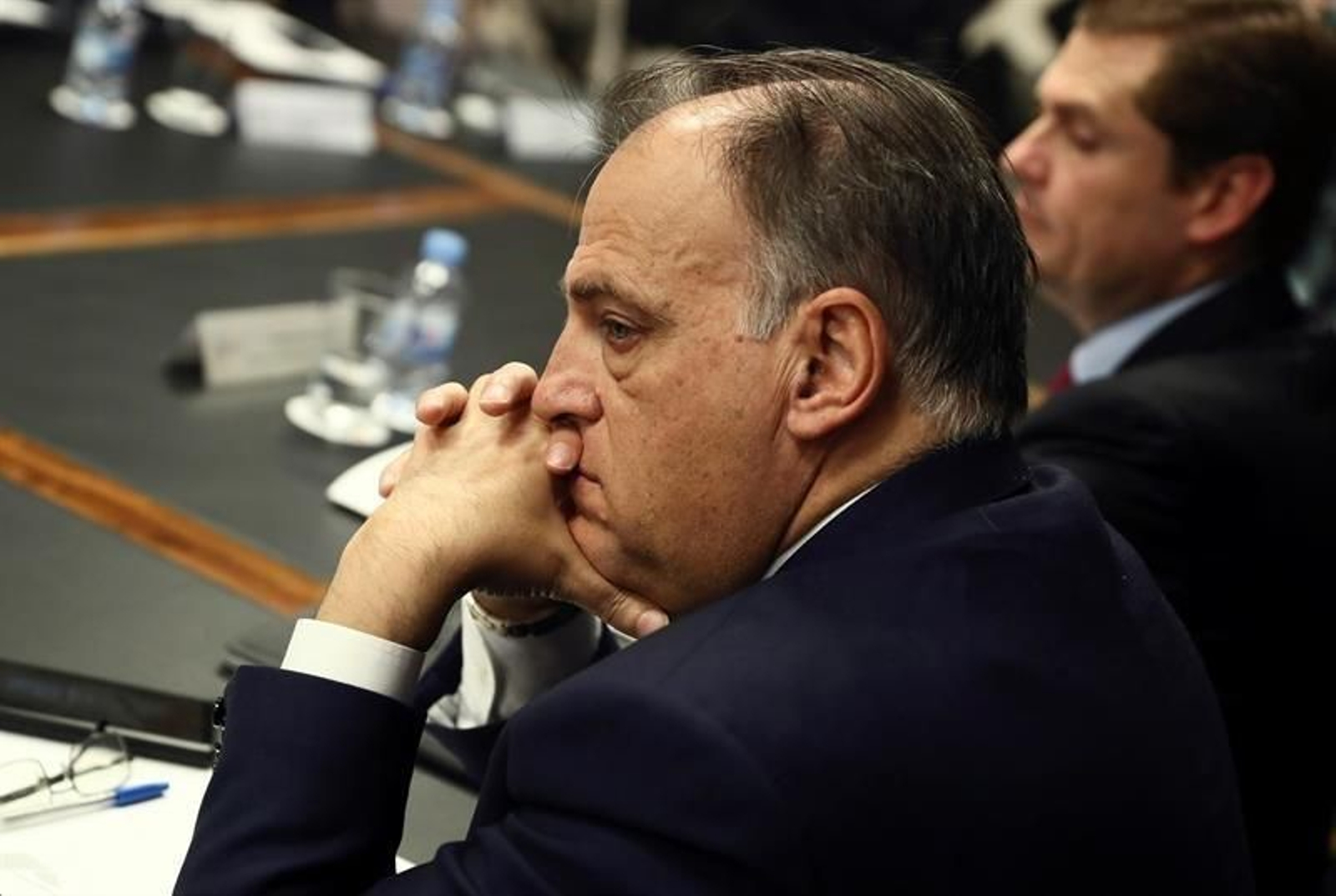 El presidente de la Liga de Fútbol Profesional, Javier Tebas