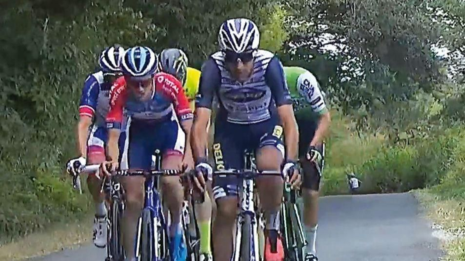 Delio Fernández estuvo escapado en el Tour de Limousin.