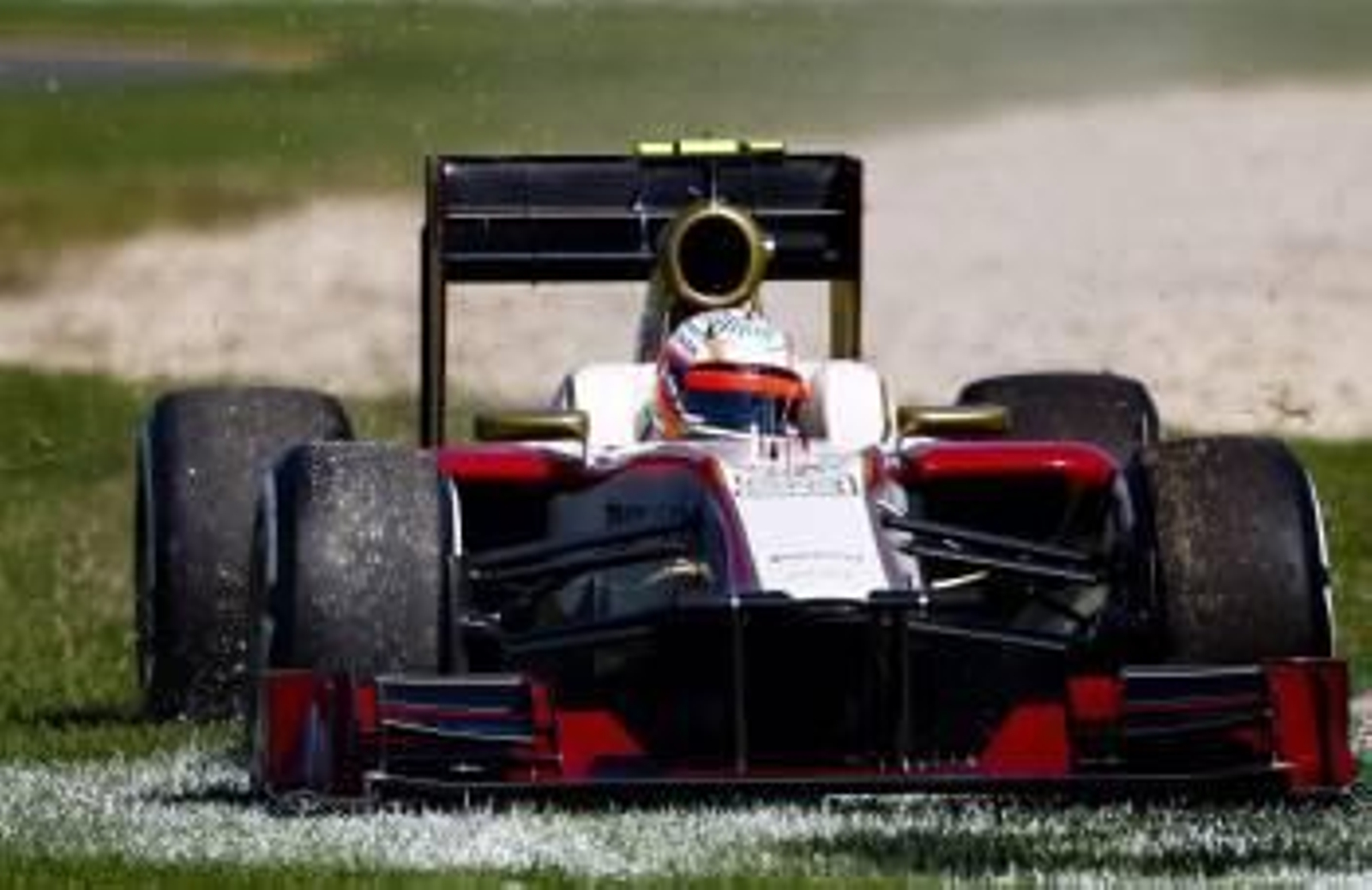 El HRT de De la Rosa, el viernes en Australia. (Foto: DIEGO AZUBEL)