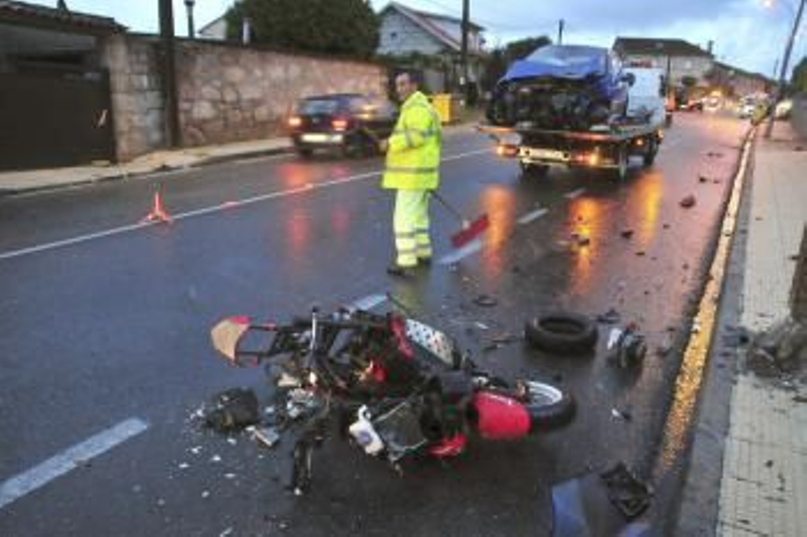 Fallece una persona en un choque en Vilanova de Arousa