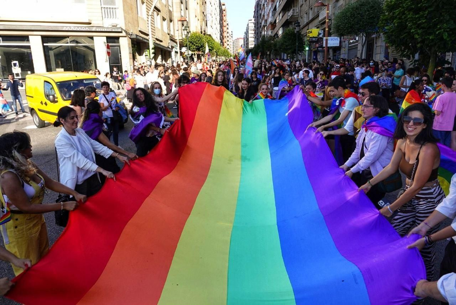 La participación en la manifestación del Orgullo fue notable, en comparación con otros años // Juancho Everman
