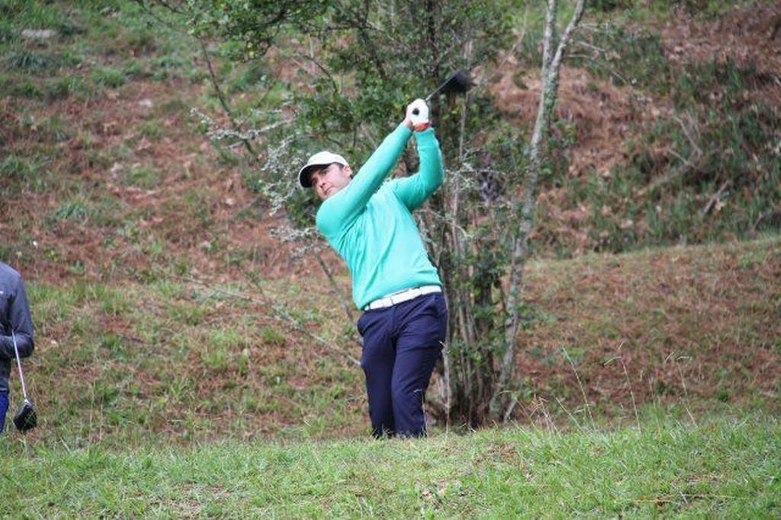 José Luis Adarraga, jugando el pasado fin de semana en Golf Ría de Vigo.