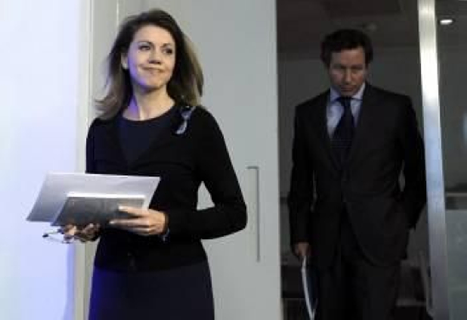 La secretaria general del Partido Popular, María Dolores de Cospedal. (Foto: CHEMA MOYA)