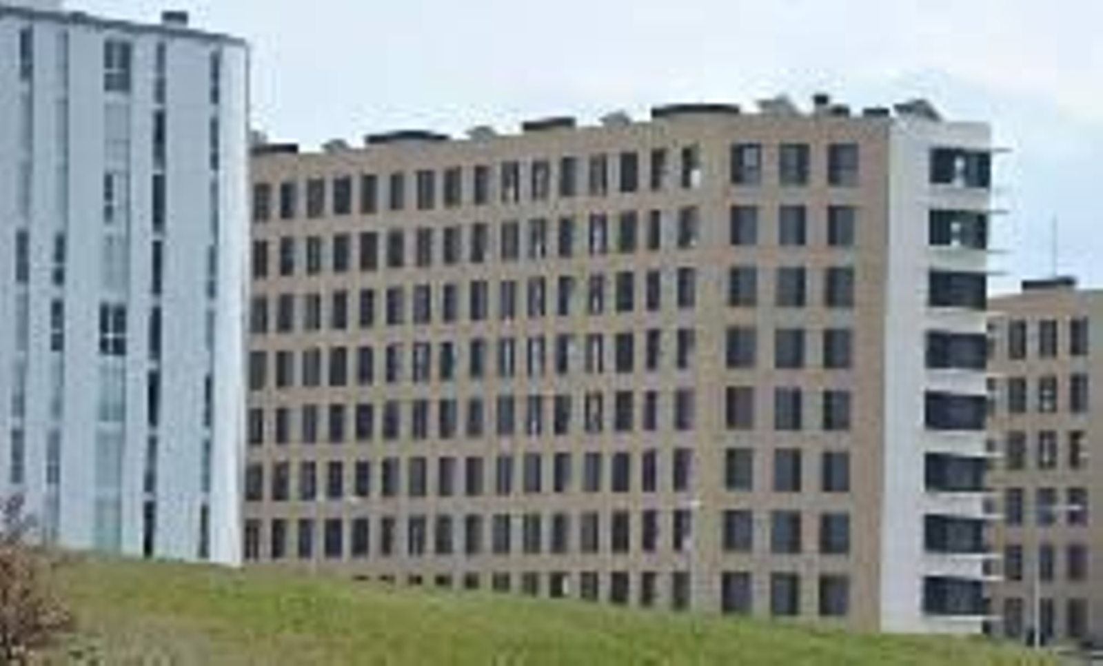 Vista de los edificios.