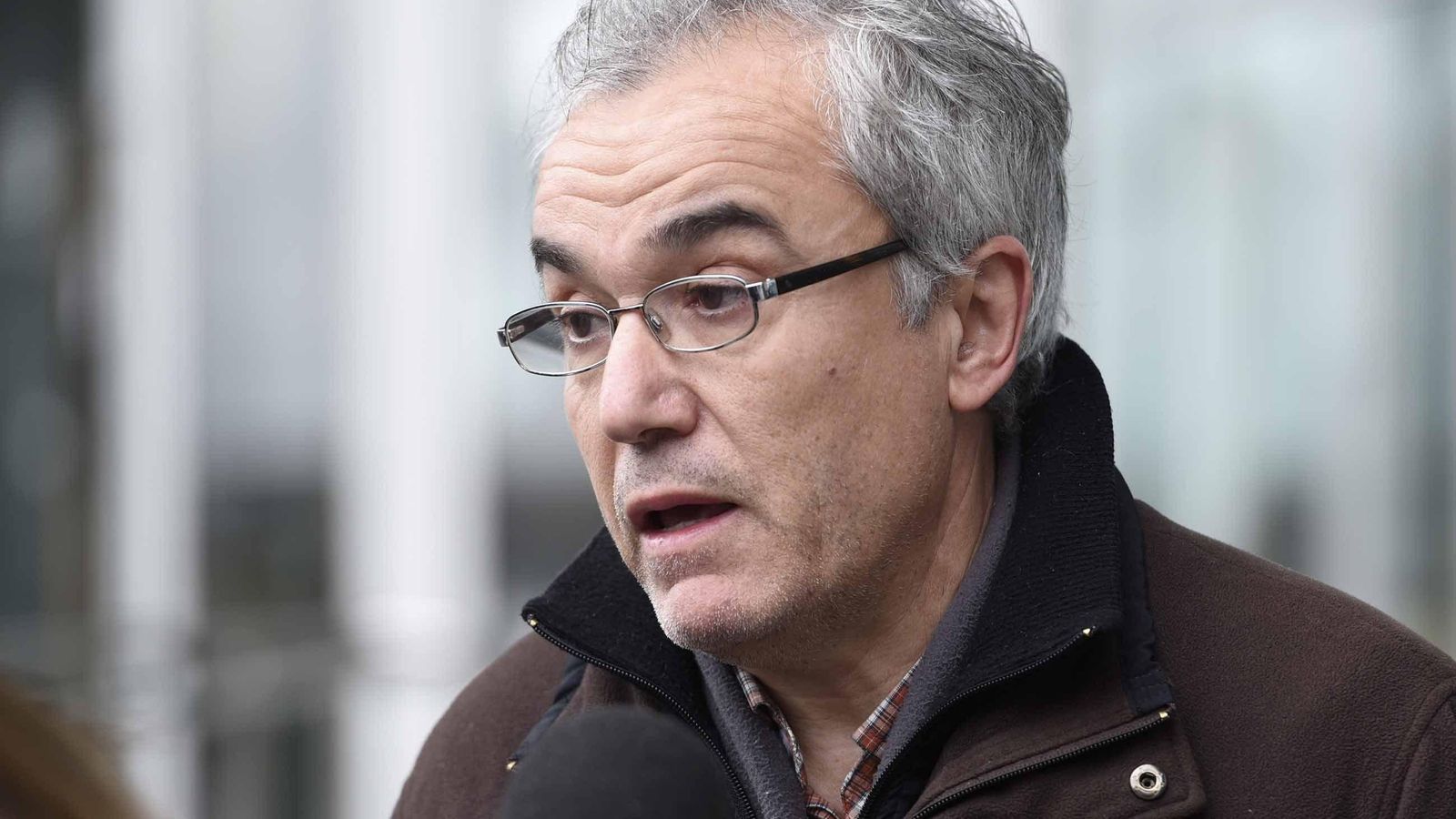 Ángel Bonifacio, ayer en Vigo.