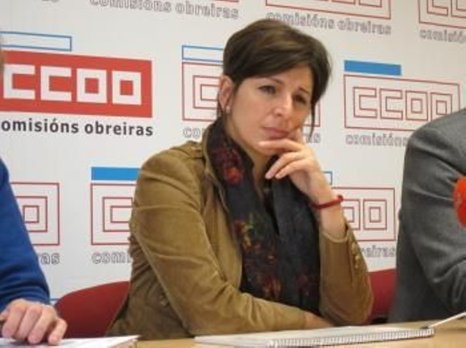 Yolanda Díaz, en rueda de prensa.