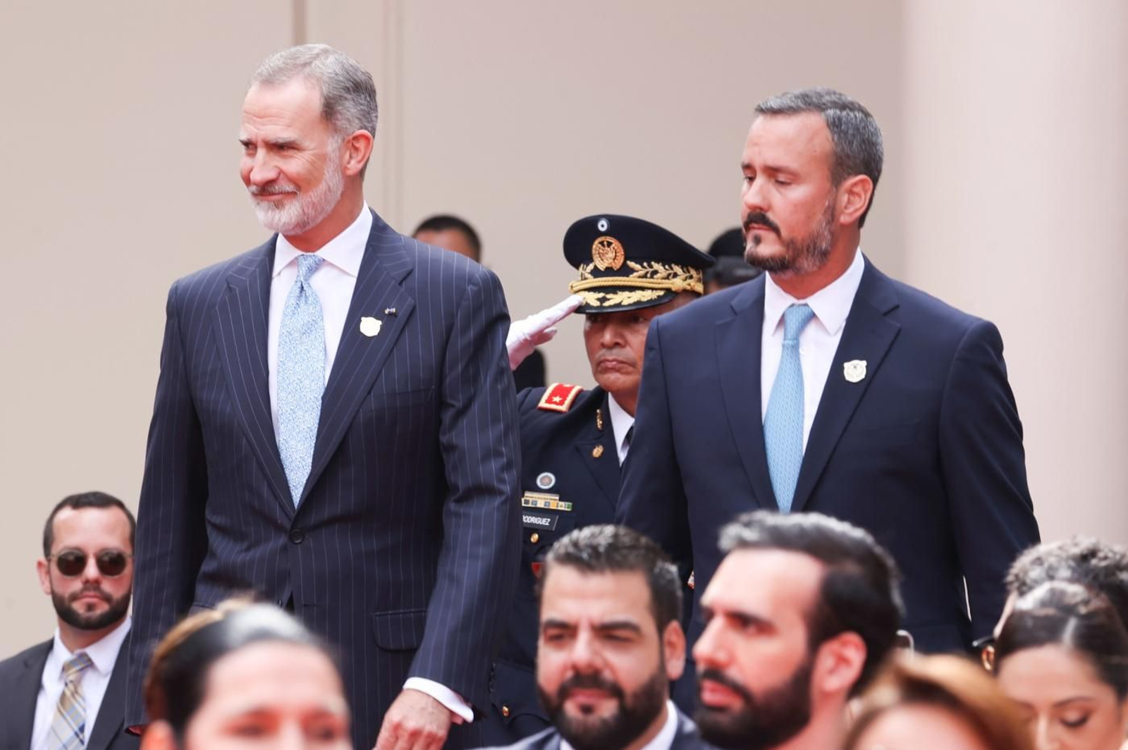El Rey Felipe VI durante la toma de posesión del Presidente Electo de El Salvador, Nayib Bukele, en el Palacio Nacional, el pasado 1 de junio de 2024.