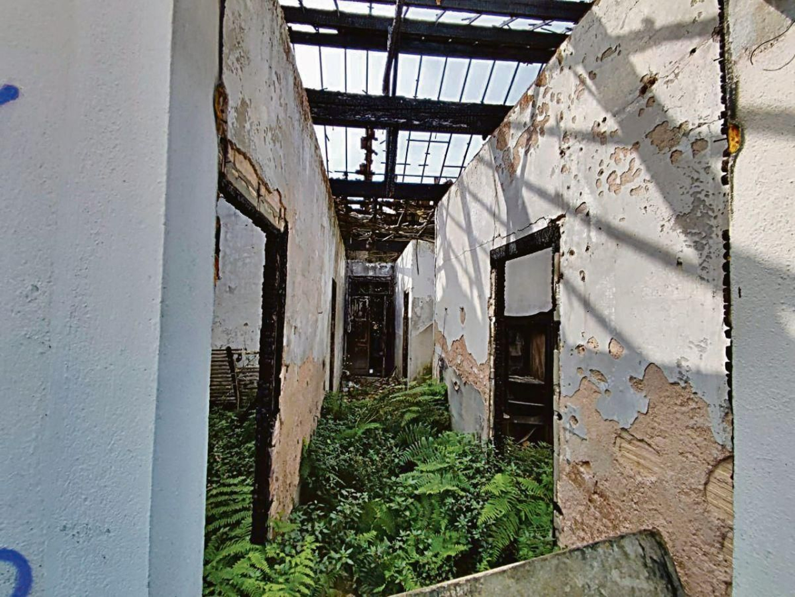 Imagen de la infravivienda donde llegó a residir.