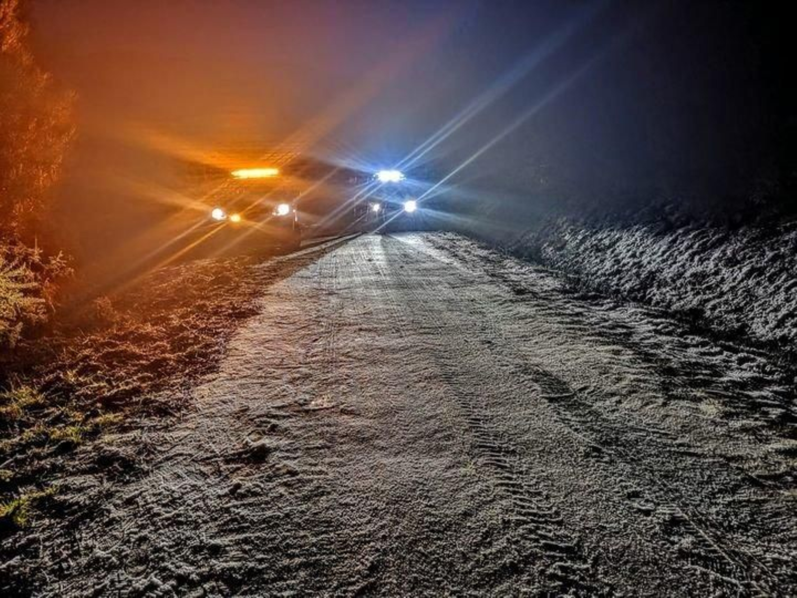 Problemas con el hielo en las vías ourensanas.