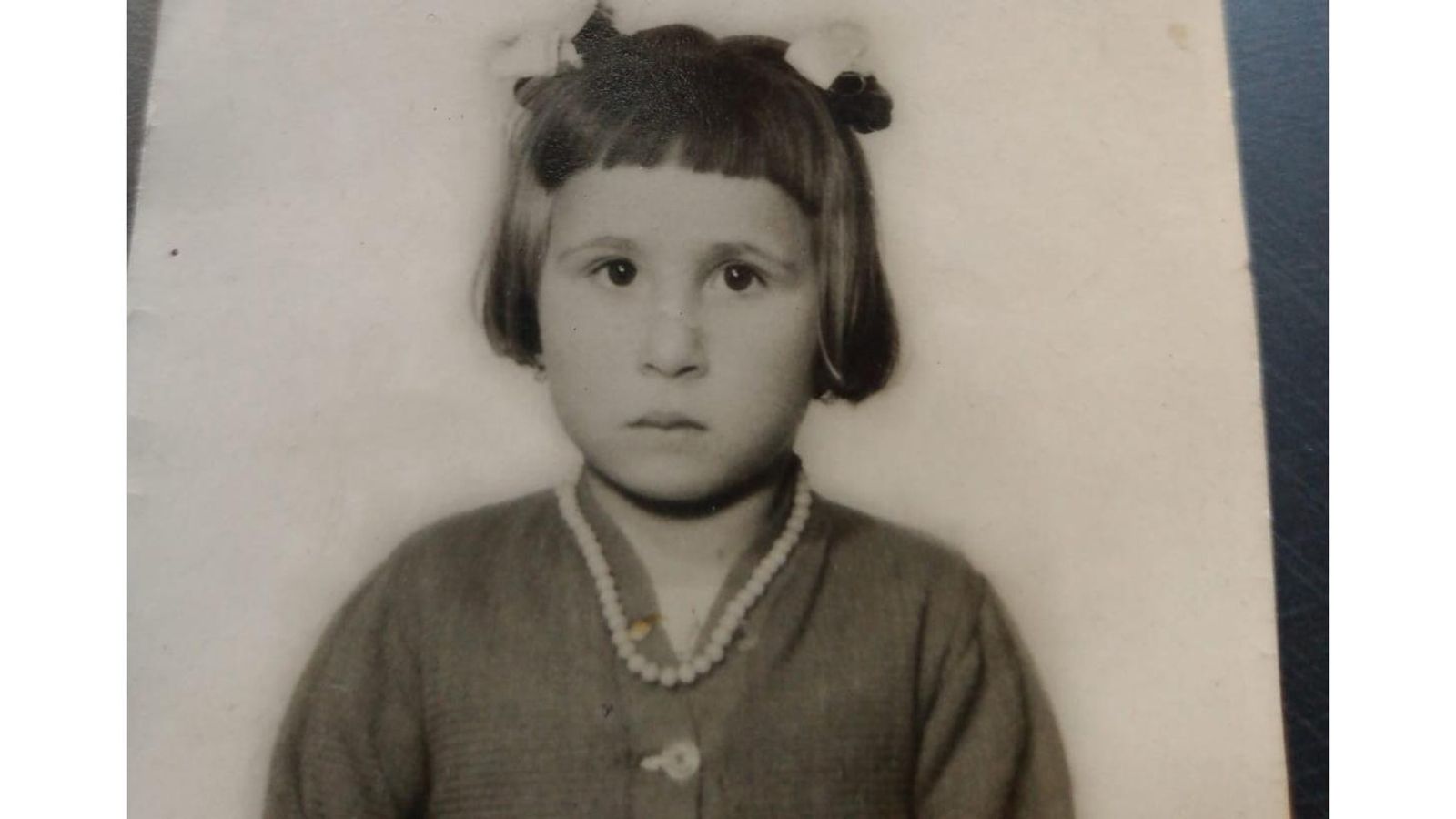 Foto de María Rosa Iglesias a los 3 meses de llegar a Buenos Aires