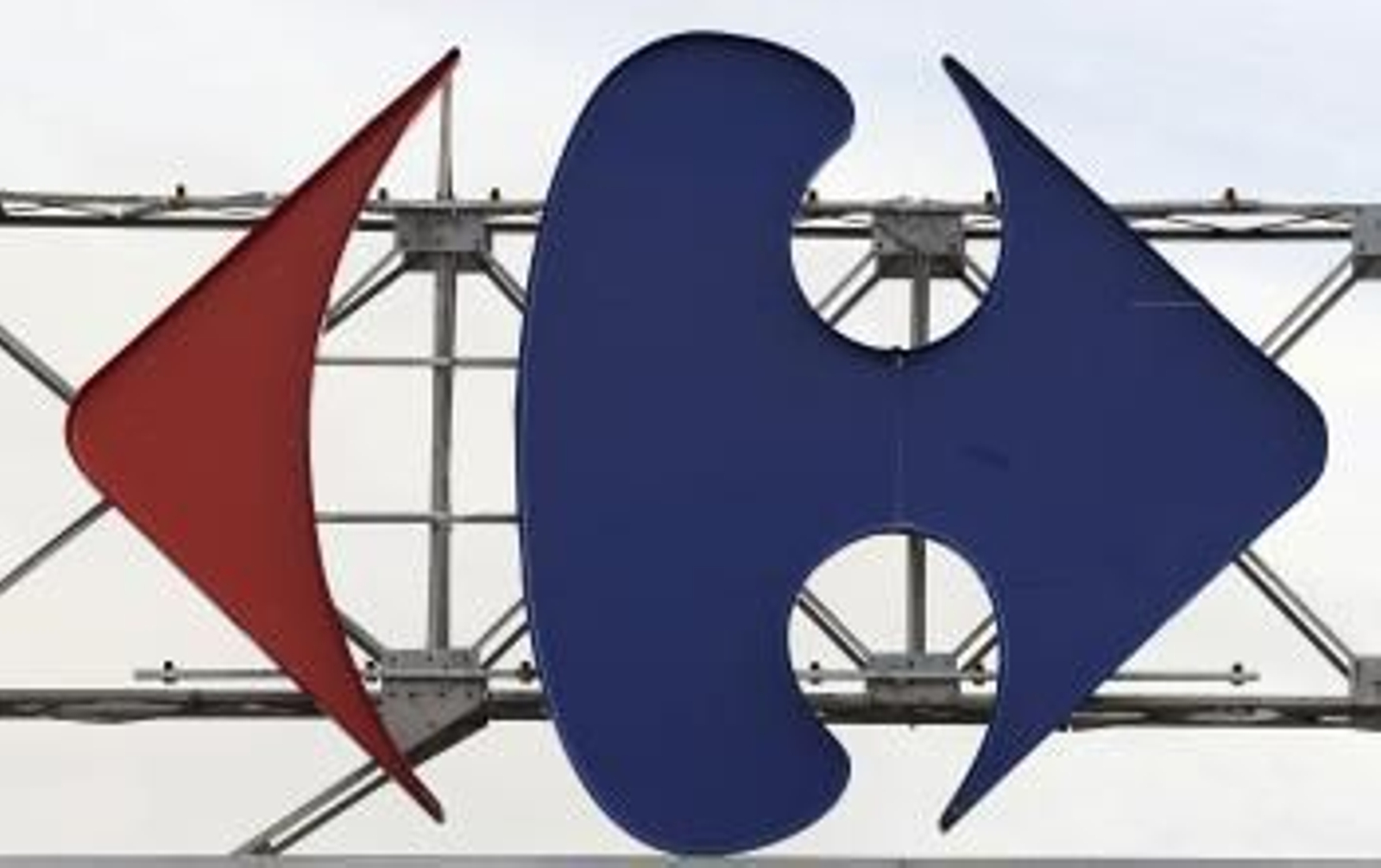 Vista general del logo de Carrefour