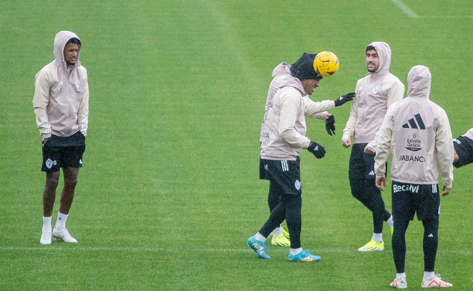 Entrenamiento del Celta en Afouteza.