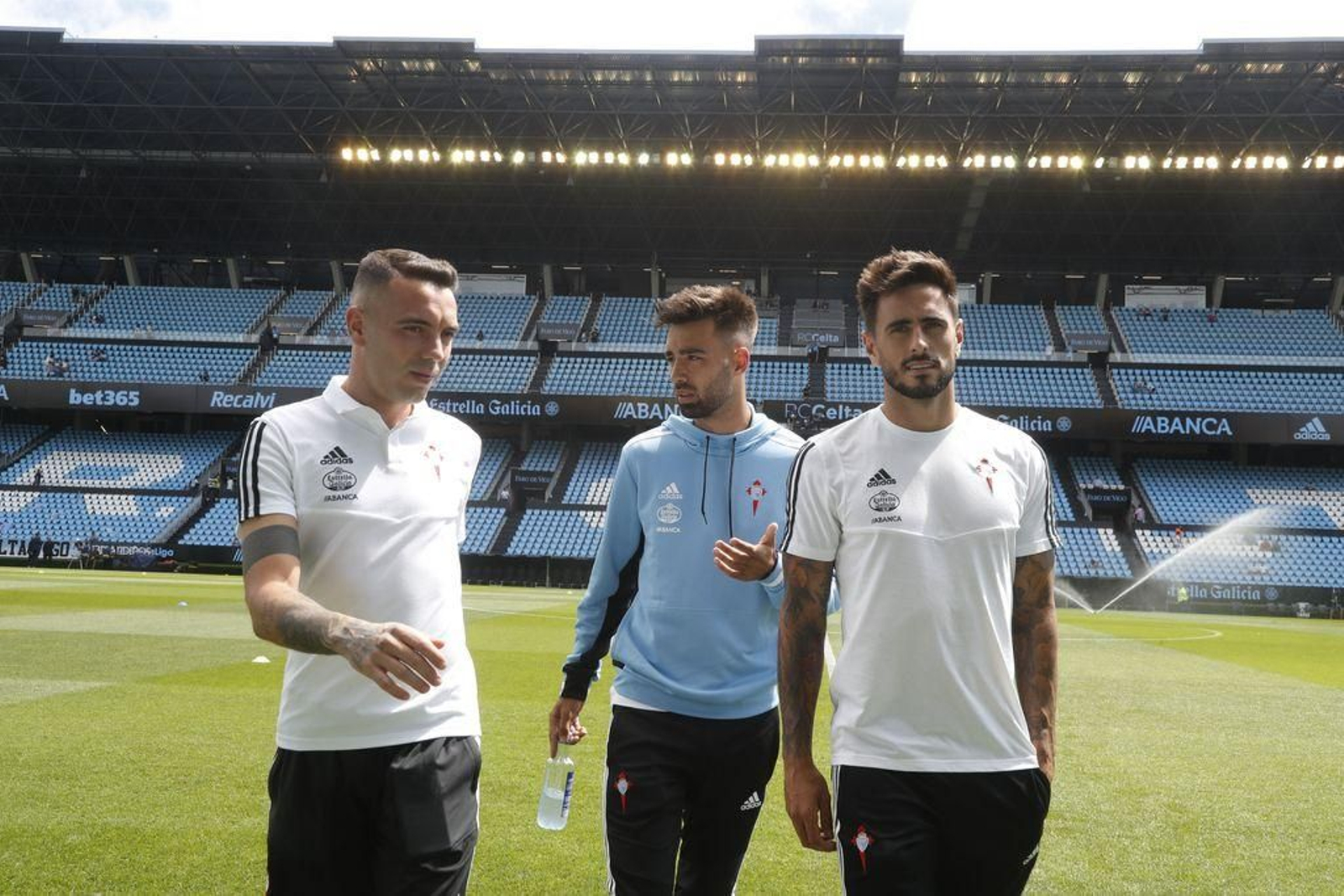 Aspas, Brais Méndez y Costas son tres de los canteranos subidos al primer equipo tras el último descenso.