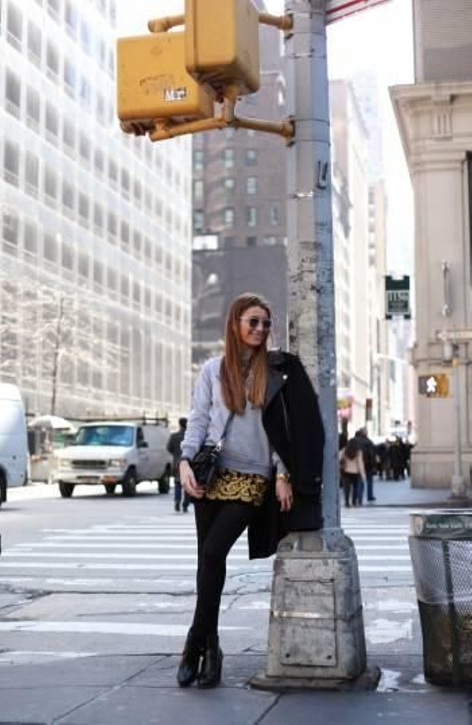 La viguesa Silvia Garcia posa en Nueva York en una de las últimas imágenes de su blog de moda. (Foto: BARTABAC)