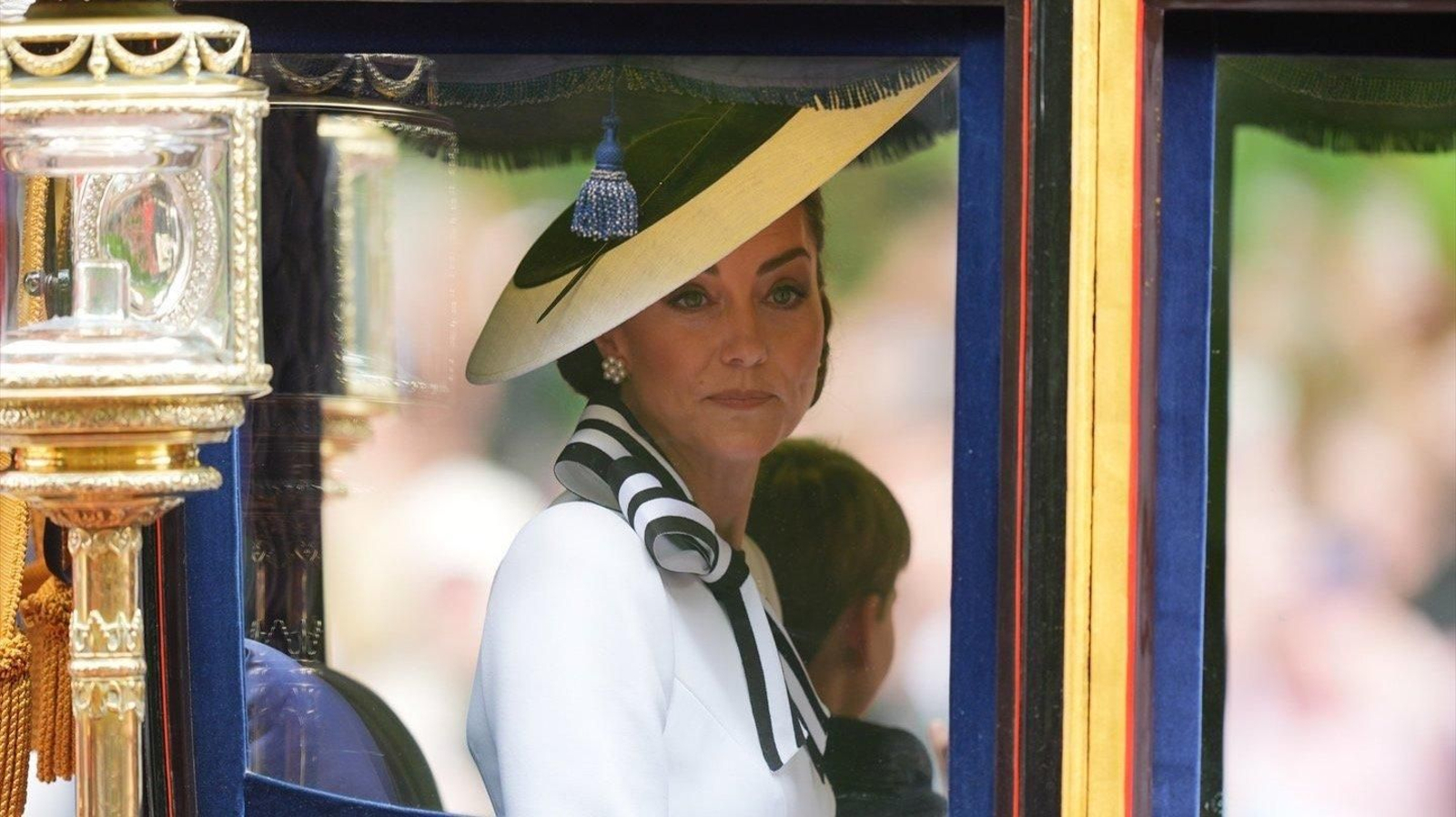 La Princesa de Gales reaparece en el desfile militar Trooping the Colour. // E.P.