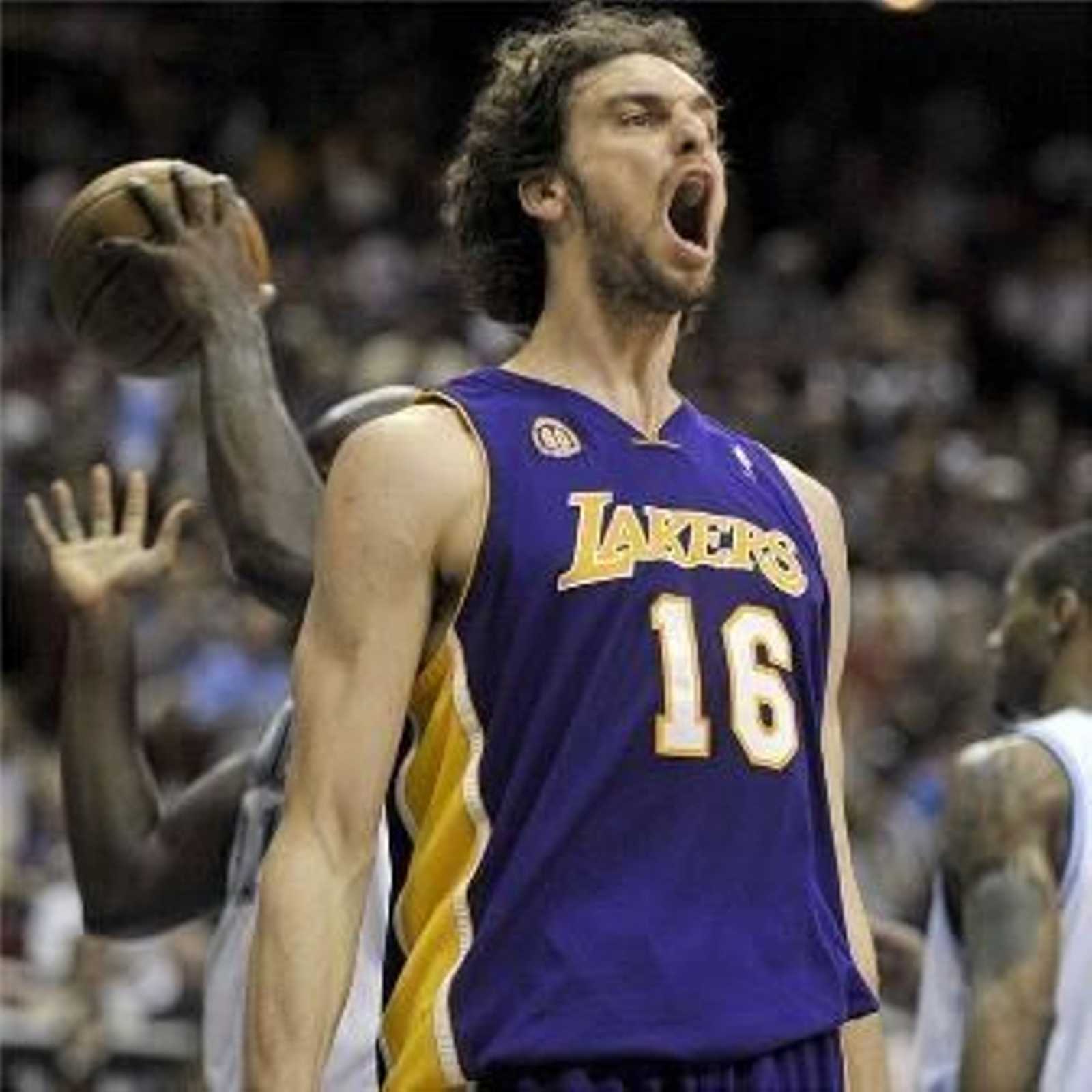Gasol, en un partido de los Lakers.