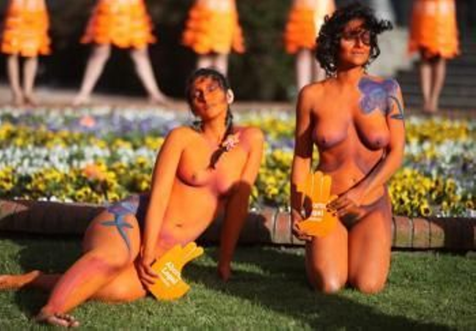 Activistas a favor de la despenalización del aborto