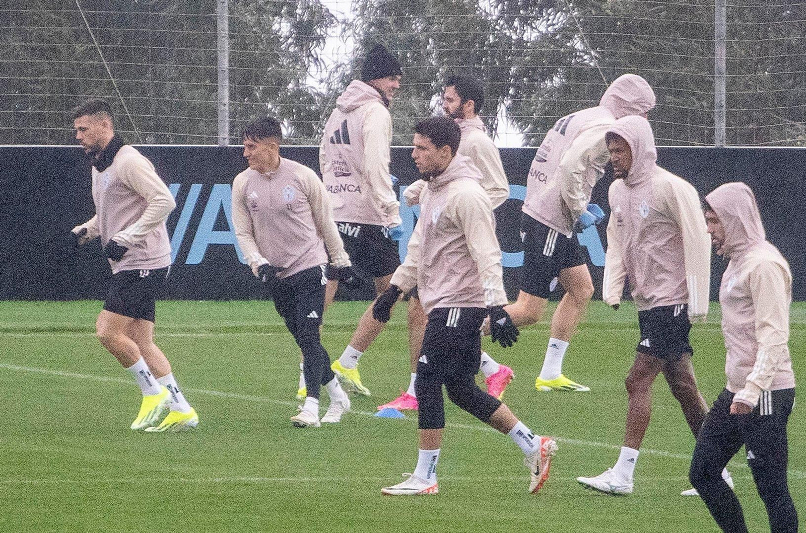 Entrenamiento del Celta en Afouteza.