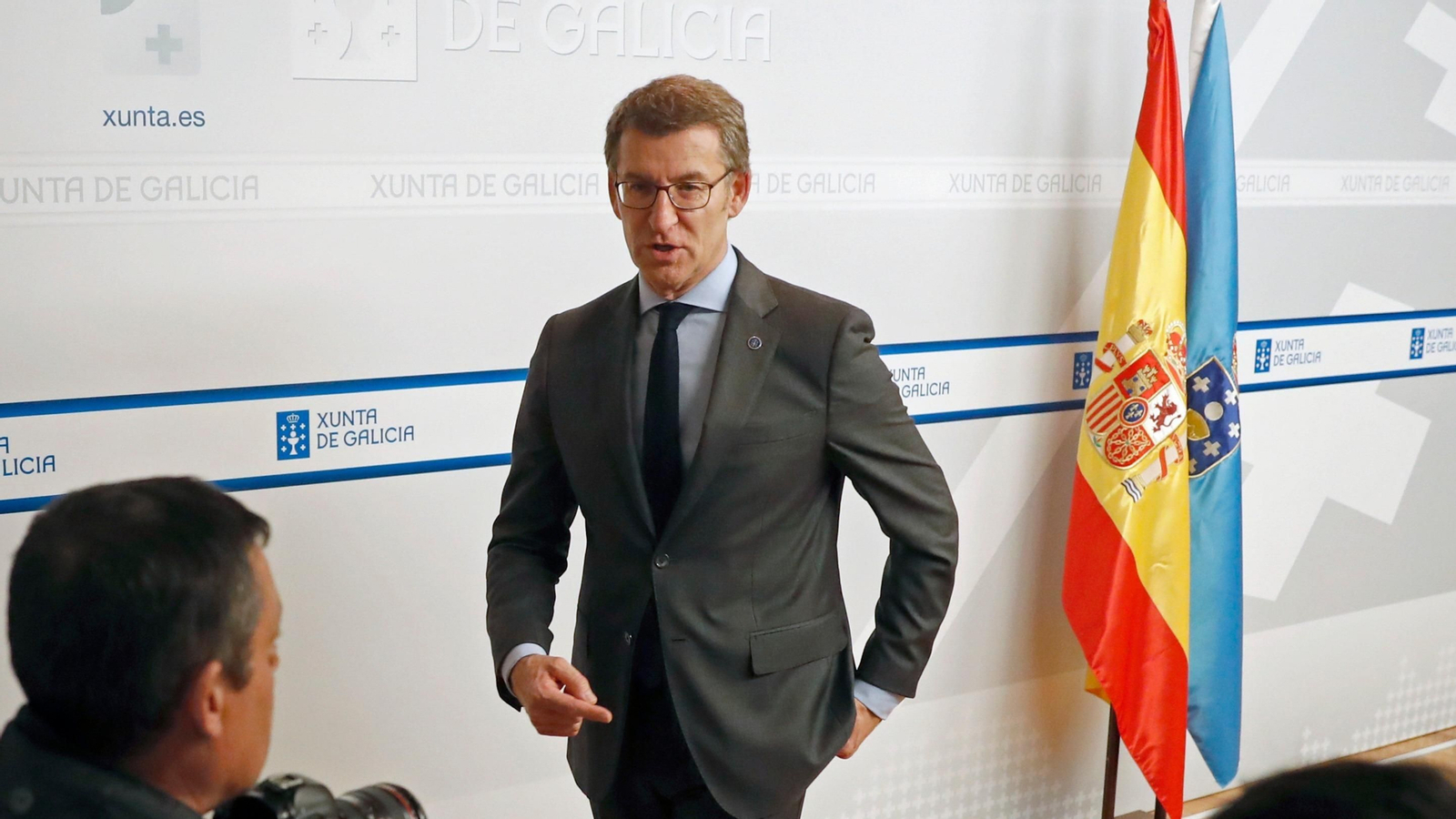El presidente de la Xunta de Galicia, Alberto Núñez Feijóo