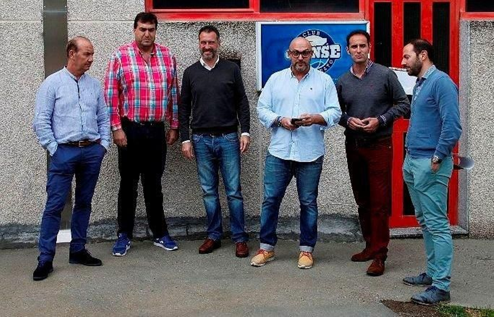 La junta directiva del COB, ayer.