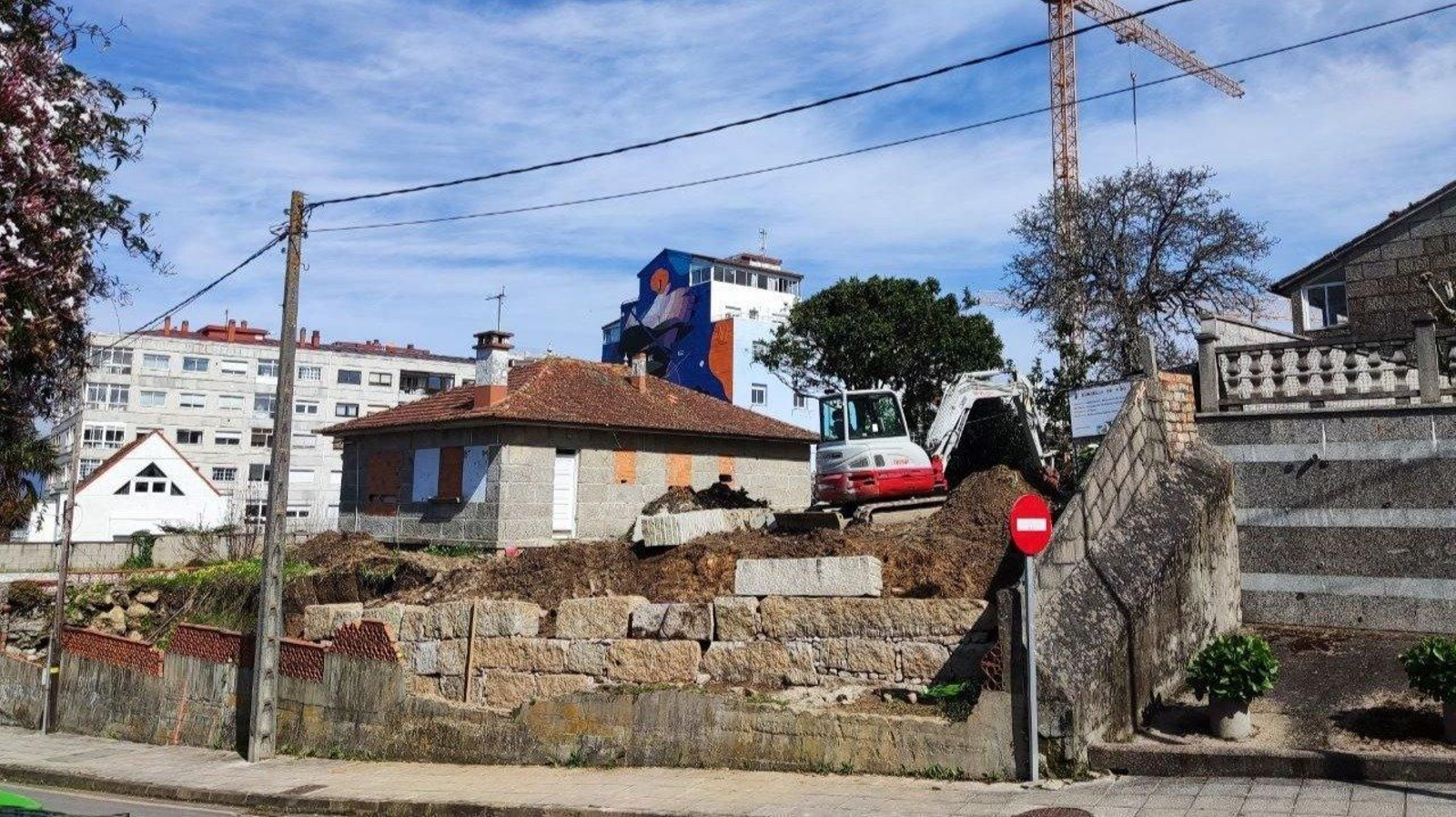 La vivienda de Alcabre donde se produjo el accidente laboral mortal. // Vicente Alonso