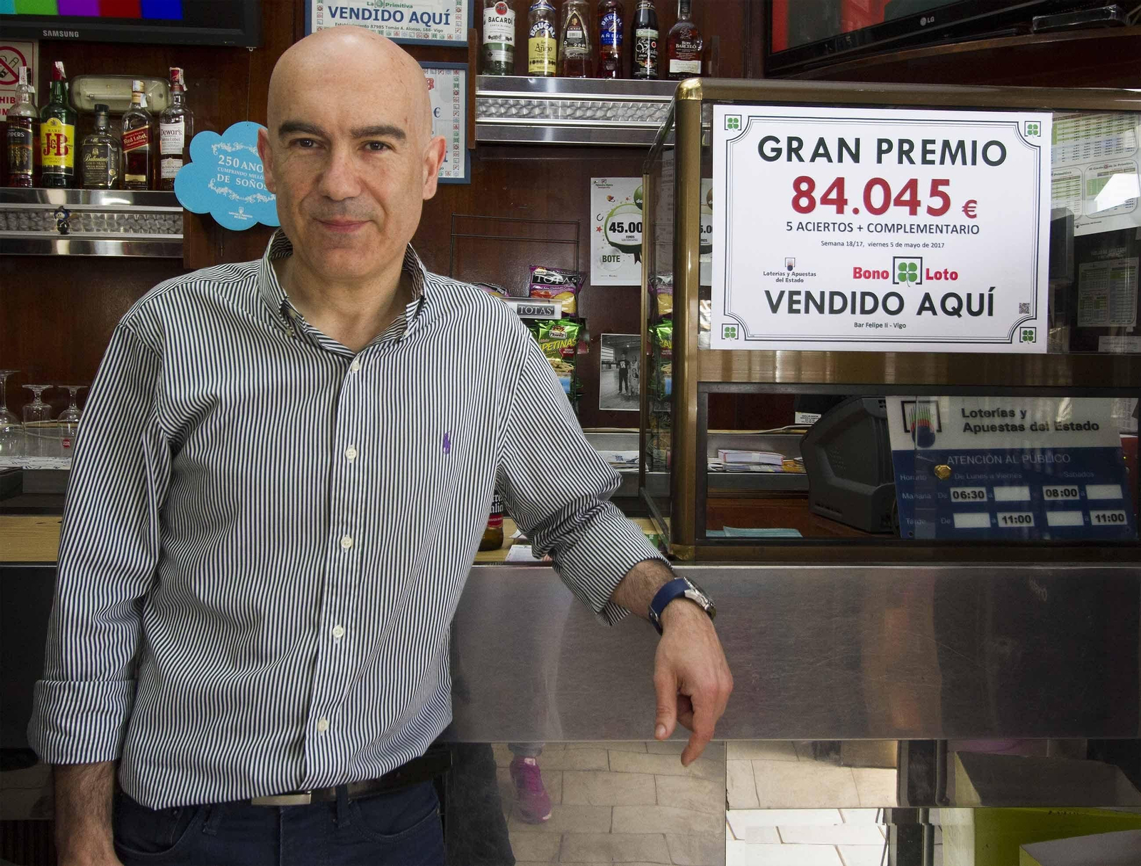 La Bonoloto deja en Vigo más de 84.000 euros